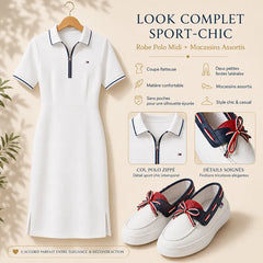 Robe polo midi